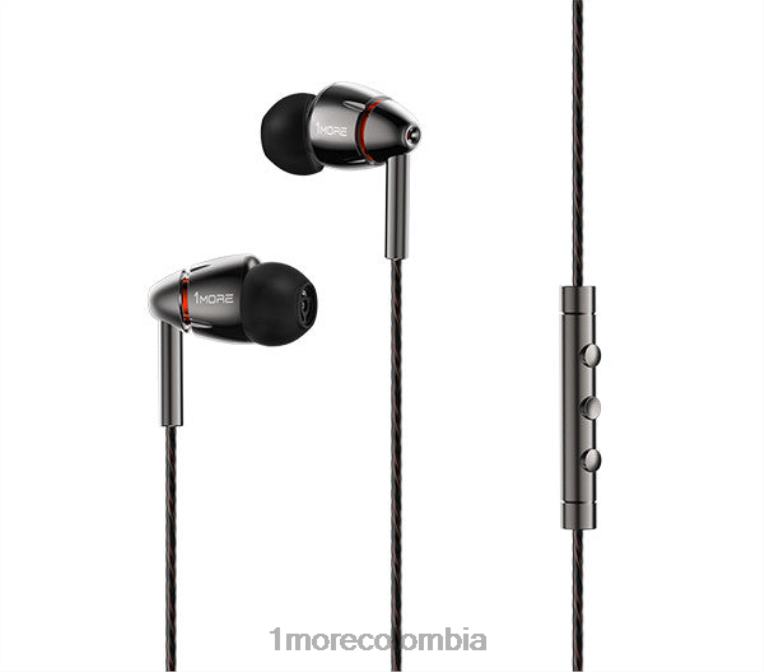 auriculares internos con controlador cuádruple gris 1MORE auriculares 8T24H23